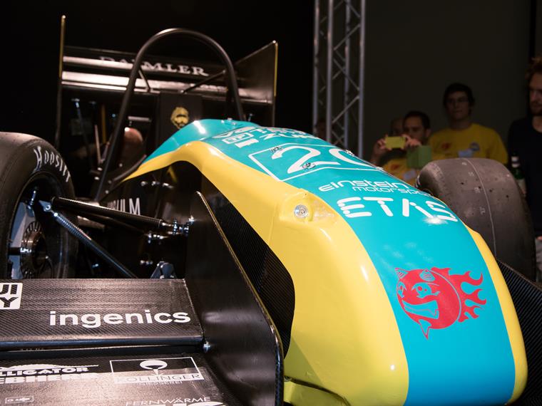 Der Rennwagen des Einstein Motorsport Teams des Jahres 2016, getauft auf den Namen Albert