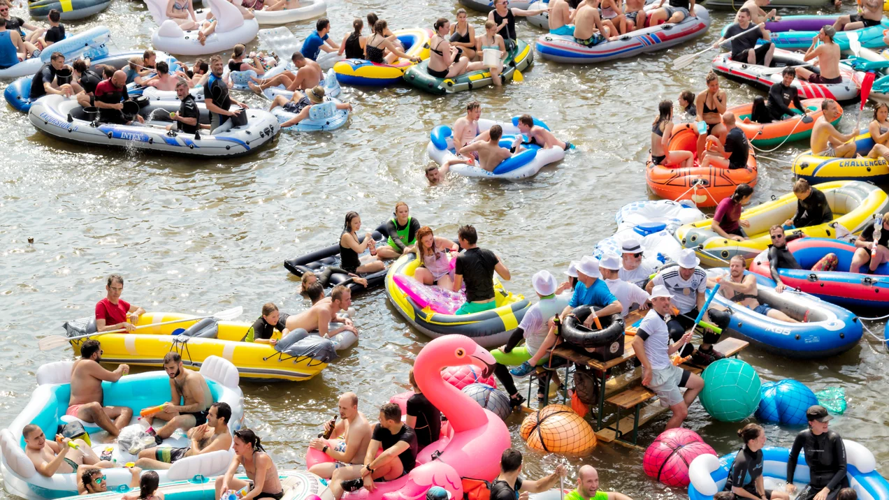 Traditional NABADA Water Carnival Festival in Ulm, Germany