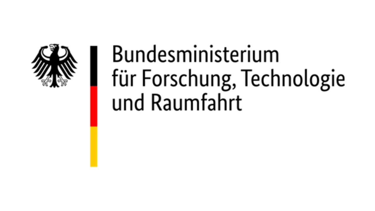 Das Bild zeigt das Logo des Bundesministerium für Forschung, Technologie und Raumfahrt.