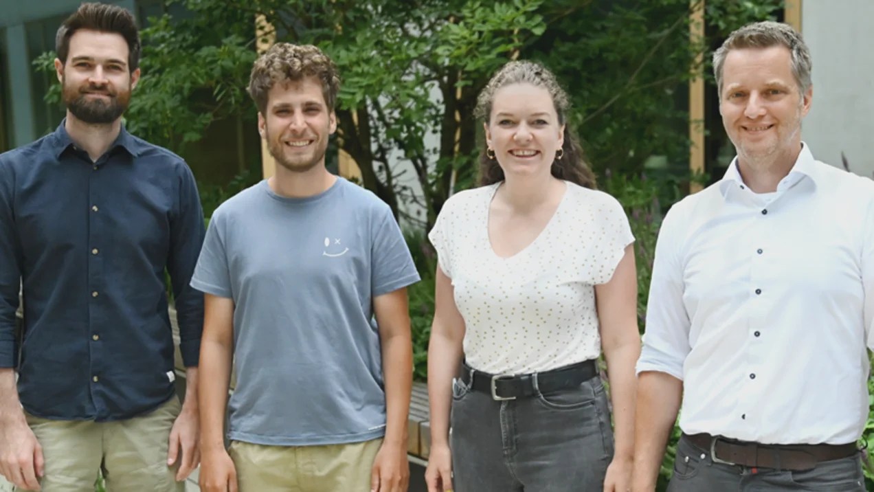 Team bestehend aus vier Personen der Flow Simulation Group